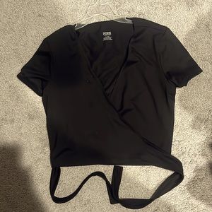 black wrap top